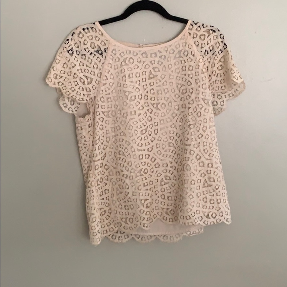 Cream Lacy top